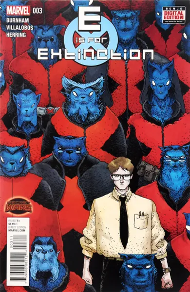 Обложка книги E Is For Extinction, №3, October 2015, Chris Burnham