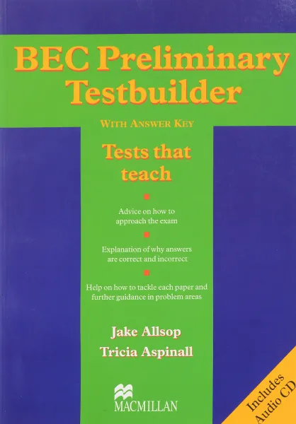 Обложка книги BEC Preliminary Testbuilder (+ CD), Jake Allsop, Tricia Aspinall