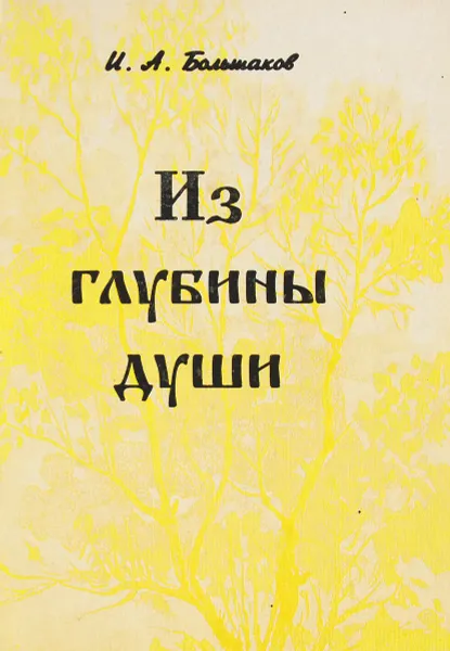 Обложка книги Из глубины души. Стихи И.А. Большакова, Большаков И.