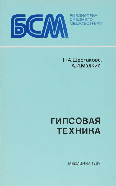 Обложка книги Гипсовая техника, Шестакова Н. А., Малкис А. И.