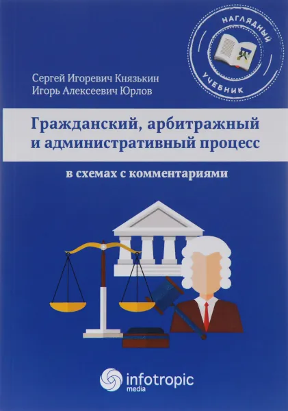 Обложка книги Гражданский, арбитражный и административный процесс в схемах с комментариями, С. И. Князькин, И. А. Юрлов