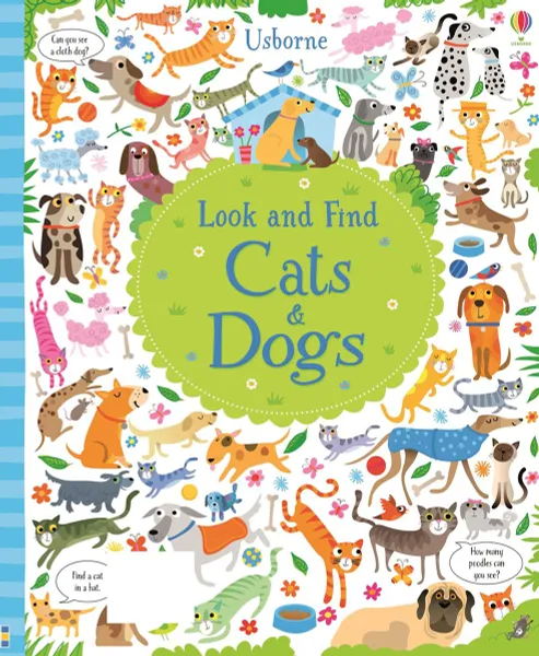 Обложка книги Look and find cats and dogs, Kirsteen Robson