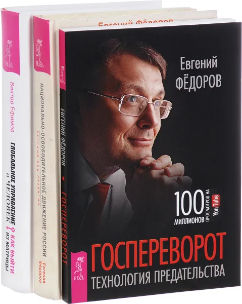 Обложка книги Госпереворот. Национально-освободительное движение России. Глобальное управление и человек (комплект из 3 книг), Евгений Фёдоров, Виктор Ефимов