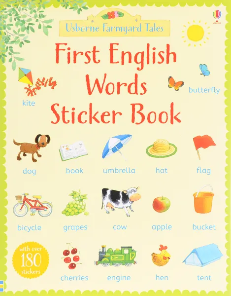 Обложка книги First English Words Sticker Book, Эмери Хизер