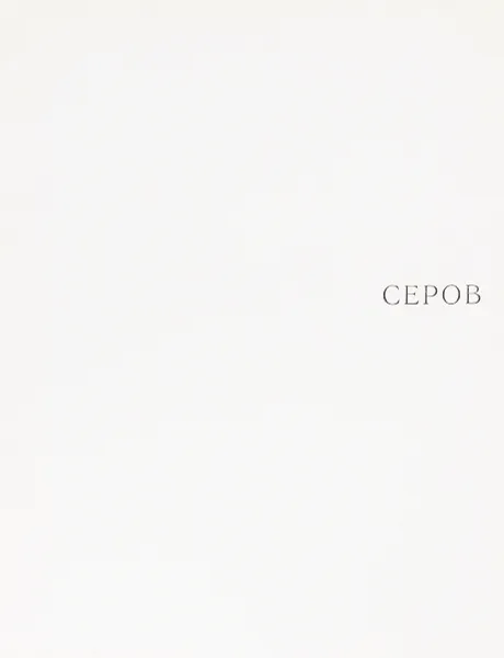 Обложка книги Серов, И. Пружан