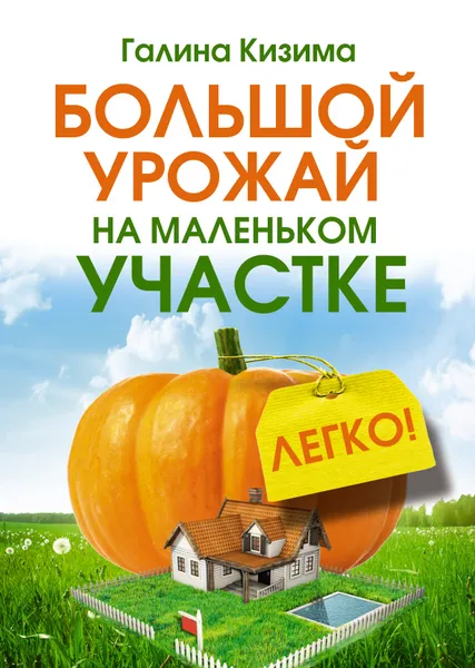 Обложка книги Большой урожай на маленьком участке. Легко!, Кизима Галина Александровна