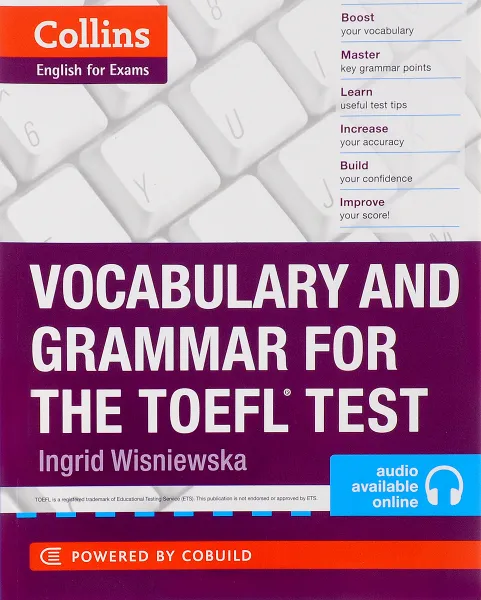 Обложка книги Collins Vocabulary and Grammar for the TOEFL Test, Ingrid Wisniewska