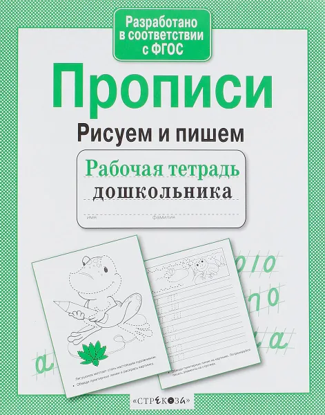 Обложка книги Рисуем и пишем. Прописи, И. Попова