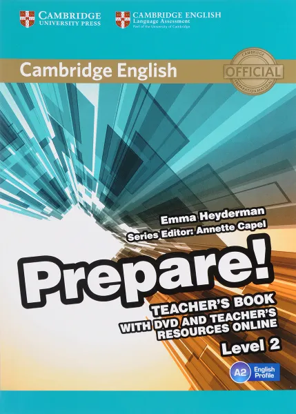 Обложка книги Cambridge English Prepare! Level 2 A2: Teacher's Book (+ DVD), Emma Heyderman