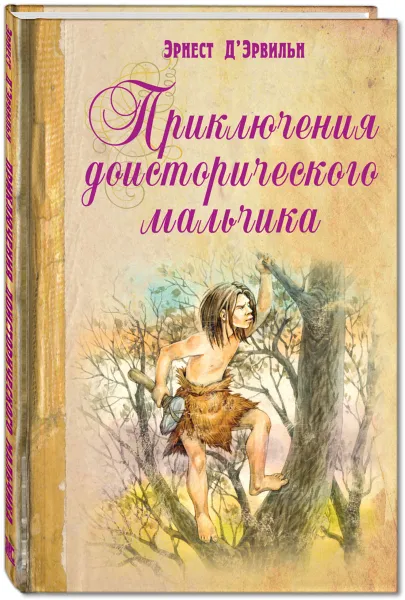 Обложка книги Приключения доисторического мальчика, Эрнест Д'Эрвильи