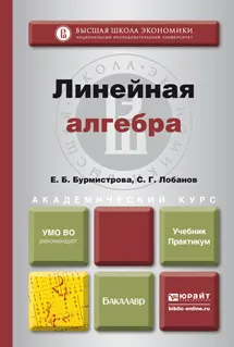 Обложка книги Линейная алгебра. Учебник и практикум, Е.Б. Бурмистрова, С.Г. Лобанов