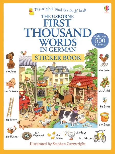 Обложка книги First Thousand Words in German Sticker Book, Эмери Хизер