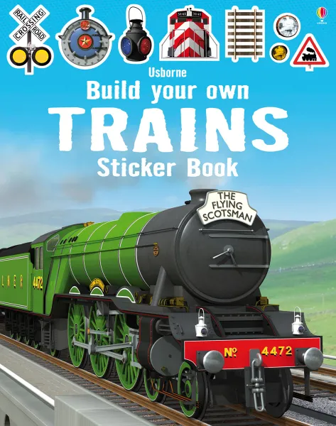 Обложка книги Build Your Own Trains: Sticker Book, Simon Tudhope