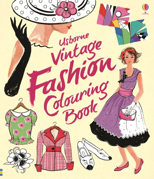 Обложка книги Vintage Fashion Colouring Book, Ruth Brocklehurst