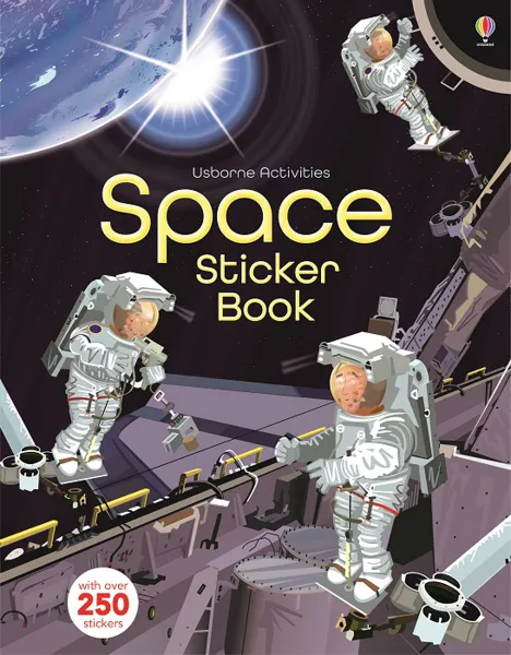 Обложка книги Space Sticker Book, Fiona Watt