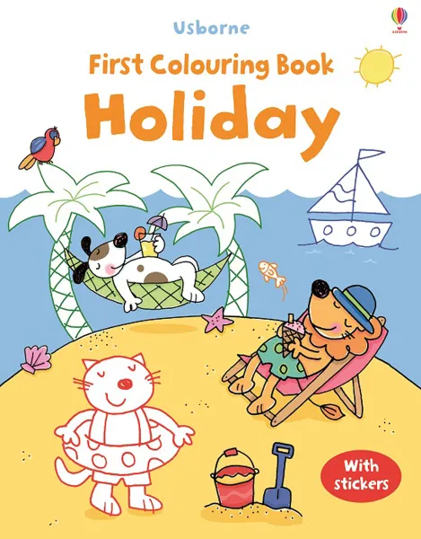 Обложка книги First Colouring Book Holiday, Jessica Greenwell