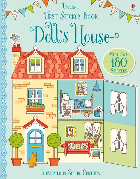 Обложка книги First Sticker Book Doll's House, Abigail Wheatley