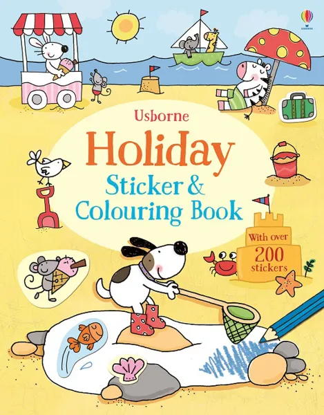 Обложка книги Holiday Sticker and Colouring Book, Jessica Greenwell