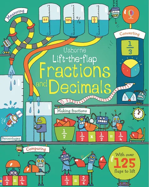 Обложка книги Lift-the-flap Fractions and Decimals, Rosie Dickins