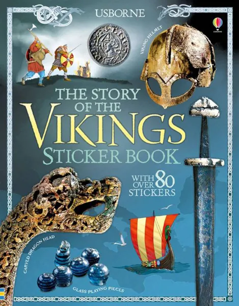 Обложка книги The Story of the Vikings Sticker Book, Cullis, Megan