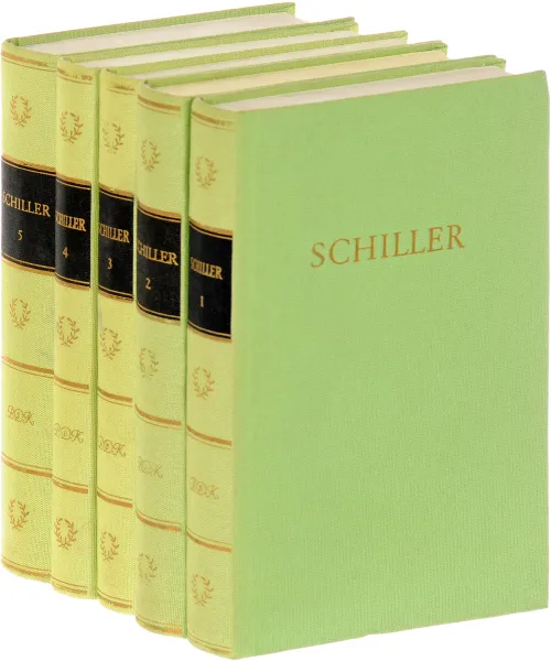 Обложка книги Schillers Werke in Funf Banden (комплект из 5 книг), Шиллер Фридрих Иоганн Кристоф фон