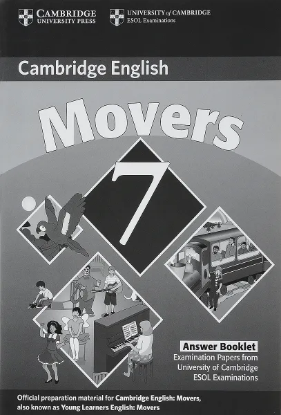 Обложка книги Cambridge Movers 7: Answer Booklet Examination Papers, 