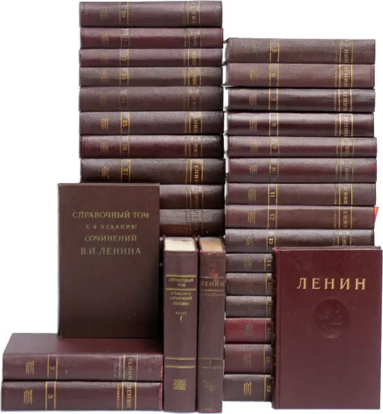 Обложка книги В. И. Ленин. Сочинения в 35 томах + 2 справочных тома (комплект из 37 книг), В. И. Ленин