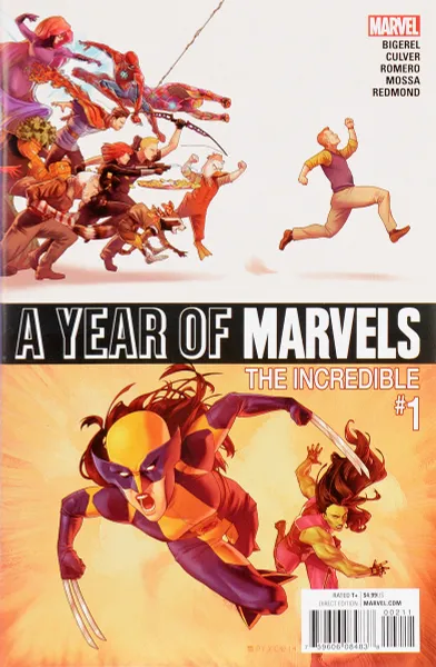 Обложка книги A year of Marvels: The incredible #1, August, 2016, Yves Bigerel