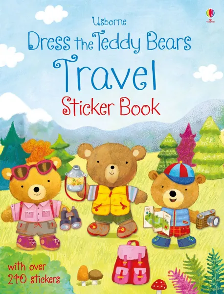 Обложка книги Dress the teddy bears travel sticker book, Felicity Brooks