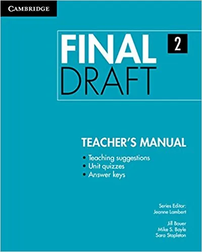 Обложка книги Final Draft Level 2 Teacher's Manual, Jill Bauer, Mike S. Boyle, Sara Stapleton, Jeanne Lambert