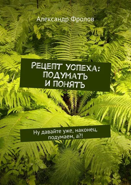 Обложка книги Рецепт успеха: подумать и понять. Ну давайте уже, наконец, подумаем, а?!, Фролов Александр