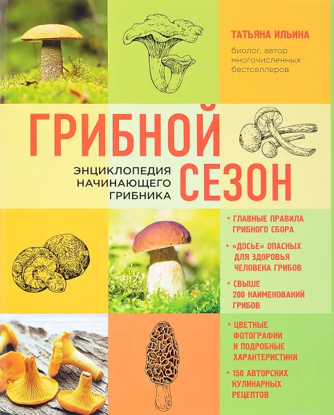 Обложка книги Грибной сезон. Энциклопедия начинающего грибника, Ильина Татьяна Александровна