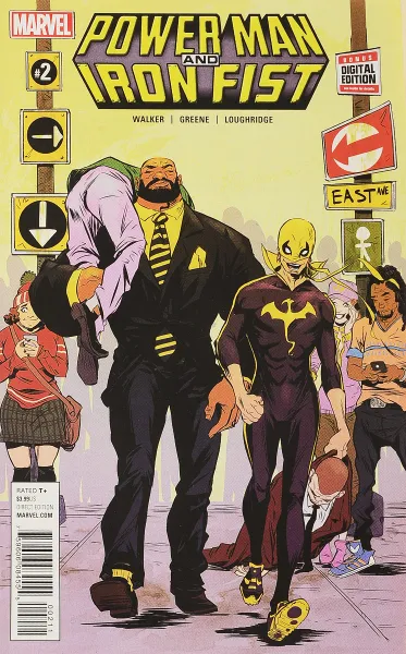 Обложка книги Power Man and Iron Fist #2, David Walker, Sanford Greene, Lee Loughridge