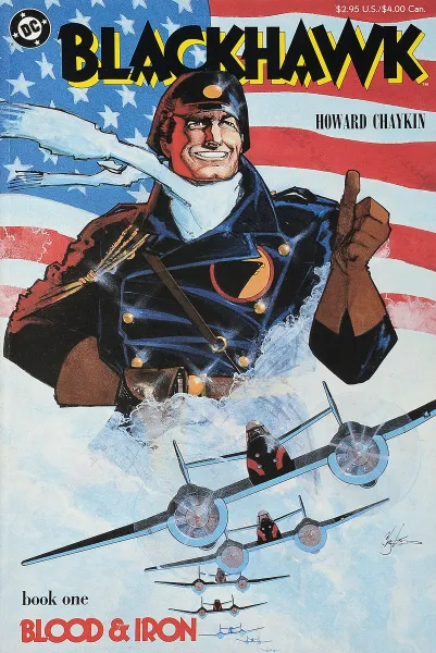 Обложка книги Blackhawk #1, Howard Chaykin