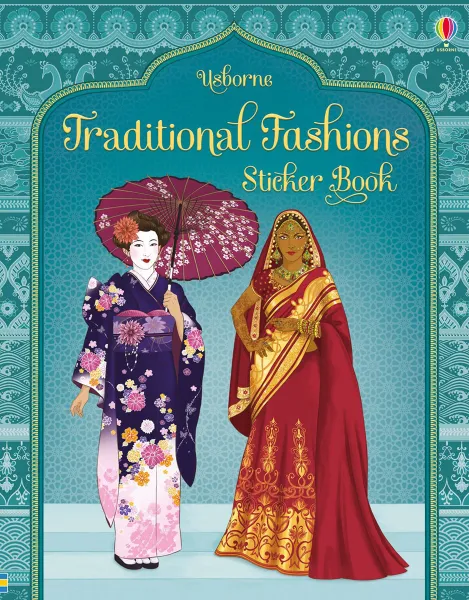 Обложка книги Traditional Fashions Sticker Book, Emily Bone