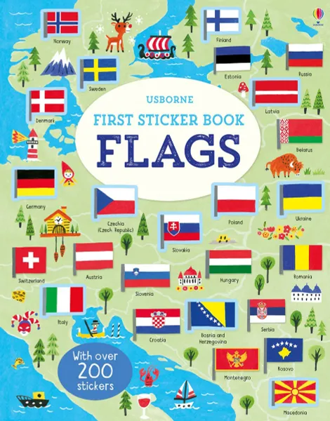 Обложка книги First Sticker Book Flags, Holly Bathie