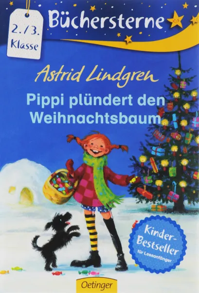 Обложка книги Pippi pludert den Weihnachtsbaum, Astrid Lindgren