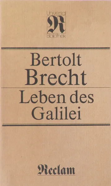 Обложка книги Leben des galilei, Bertolt Brecht