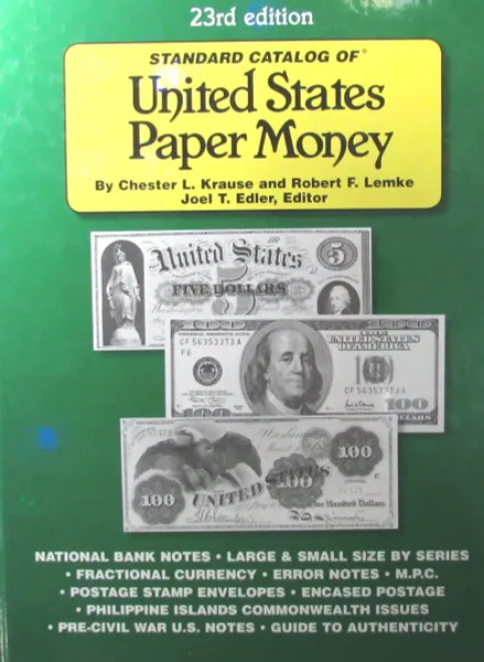 Обложка книги Standard Catalog of United States Paper Money, Chester Krause
