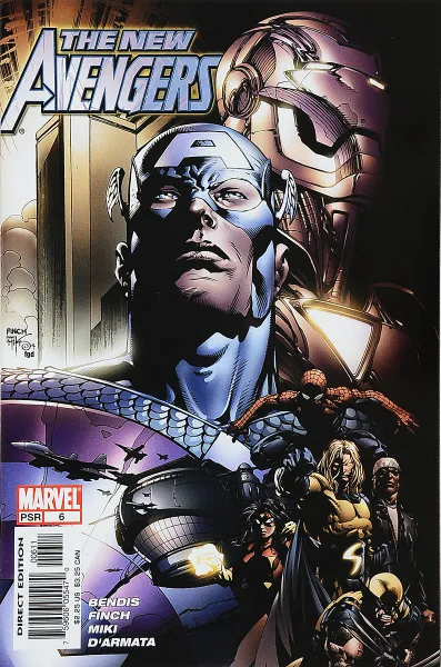 Обложка книги The New Avengers #6, Brian Michael Bendis, David (Dave) Finch, Danny Miki, Frank D'Armata