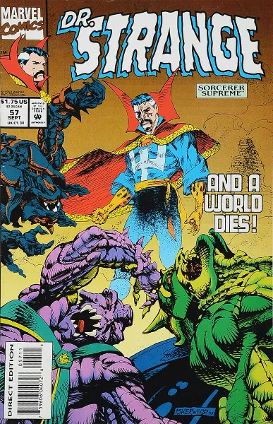 Обложка книги Doctor Strange: Sorcerer Supreme #57, Geof Isherwood, Michael (Mike) Rockwitz