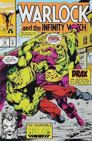 Обложка книги Warlock and the Infinity Watch #13, Craig Anderson, James (Jim) Starlin