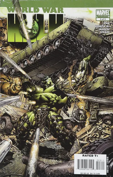 Обложка книги World War Hulk #3, Greg Pak, John Romita Jr., Klaus Janson, Christina Strain