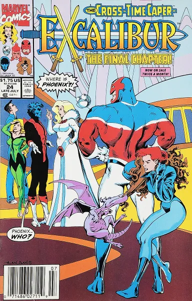 Обложка книги Excalibur #24, Chris Claremont, Tom DeFalco