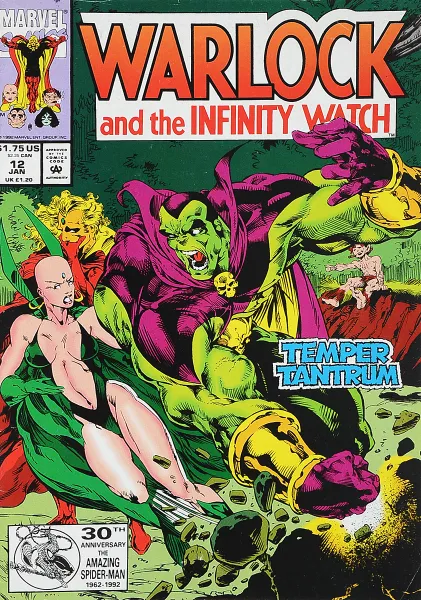 Обложка книги Warlock and the Infinity Watch #12, Craig Anderson, James (Jim) Starlin