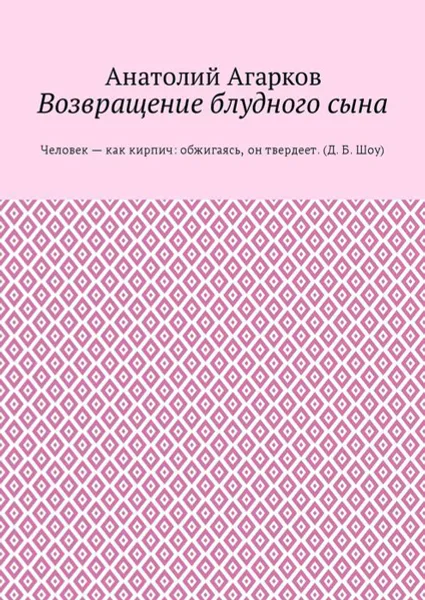 Обложка книги Возвращение блудного сына, Агарков Анатолий