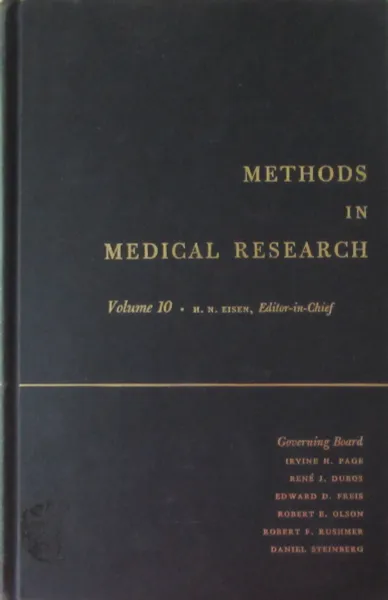 Обложка книги Methods in Medical Research, H.N. Eisen