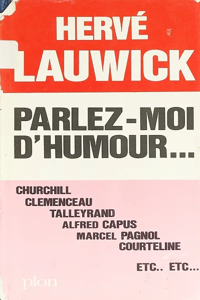 Обложка книги Parlez-moi d'humour, Hervé Lauwick