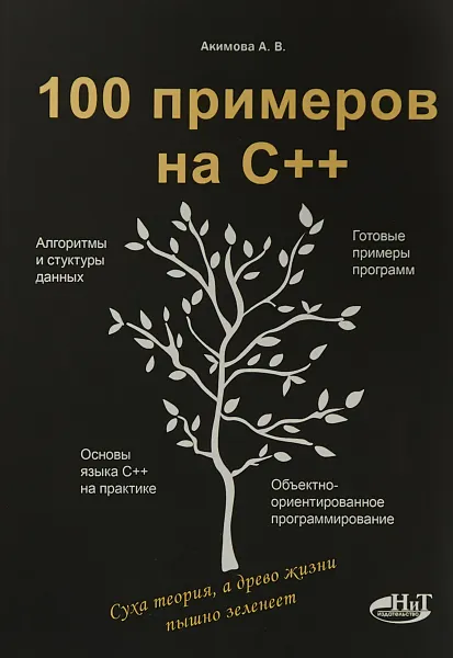 Обложка книги 100 примеров на С++, А. В. Акимова, Д. М. Кольцов