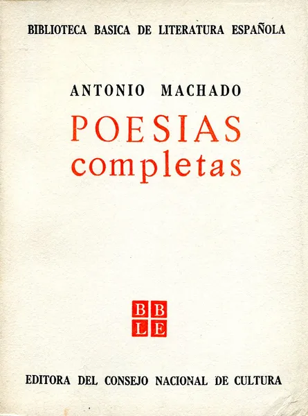 Обложка книги Poesias completas, Antonio Machado